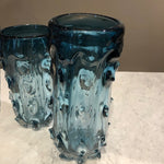 Vase, aqua høj