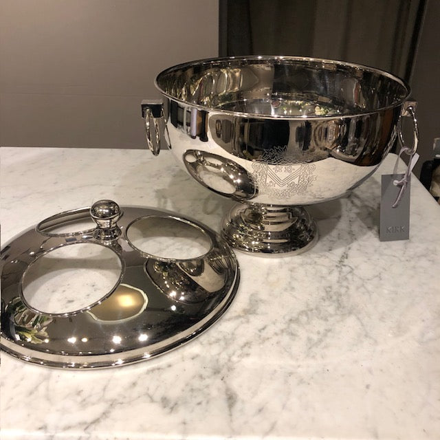 Champagne bowle med låg