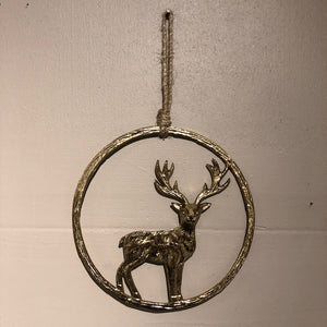 Jul - Rensdyr, gylden ring, stor