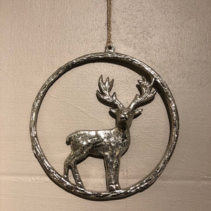 Jul - Rensdyr, ring sølv
