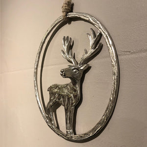 Jul - Rensdyr, ring sølv stor