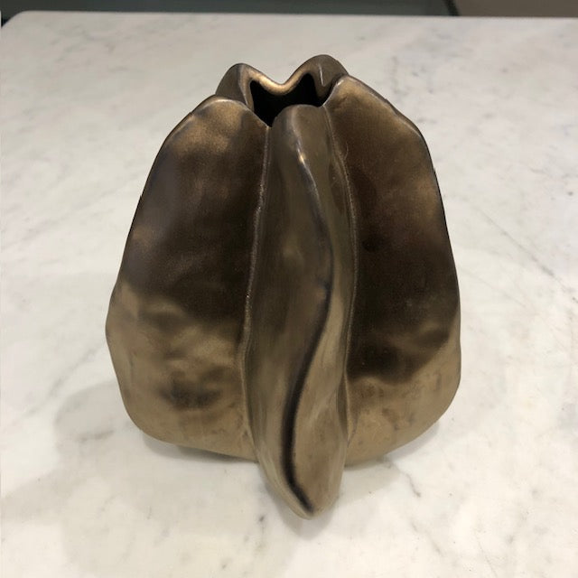 Vase, gylden