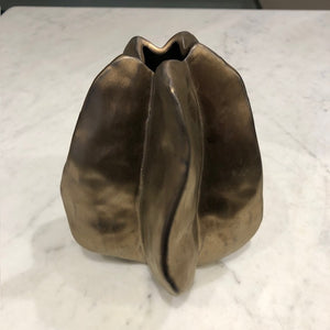 Vase, gylden